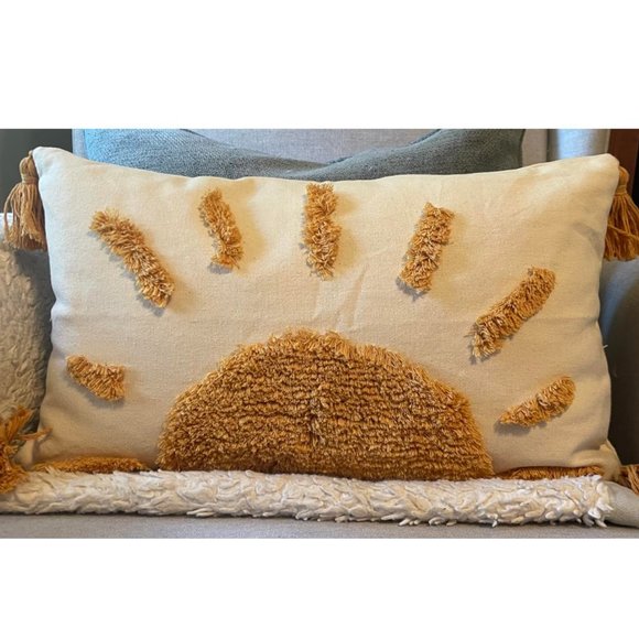 Boho Throw Pillow Cover Decorative Case Bohemian Sun Cottage Farmhouse Decor 20" - Picture 6 of 11